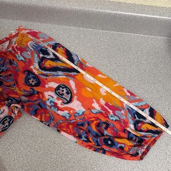 Tribal Vibrant Multicolor Women's Top - Picture 9 of 10